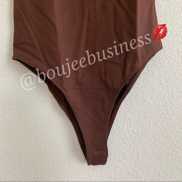 ZARA BNWT Brown Halterneck Bodysuit - Picture 10 of 10
